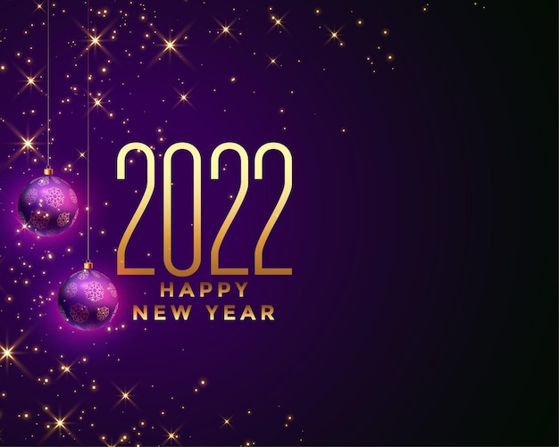 2022 happy new year greeting card celebration background