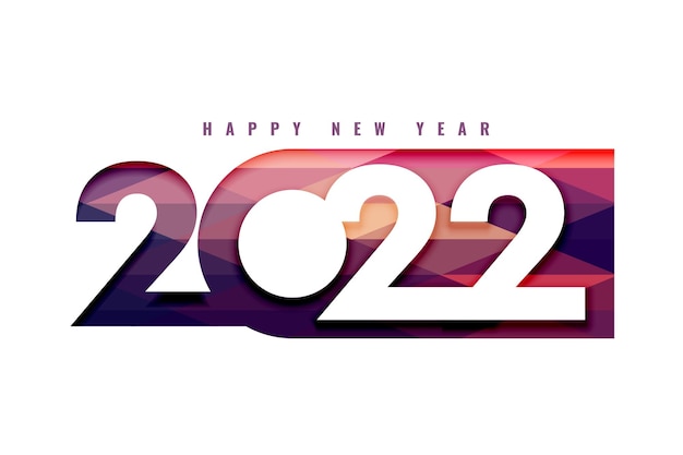 2022 happy new year greeting design in papercut style