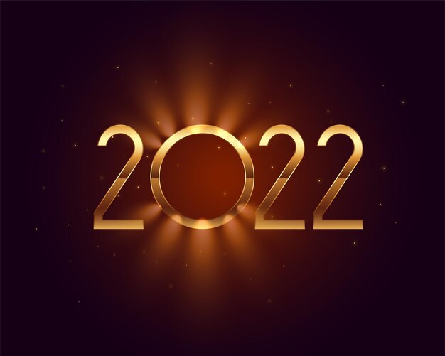 2022 happy new year light glowing background