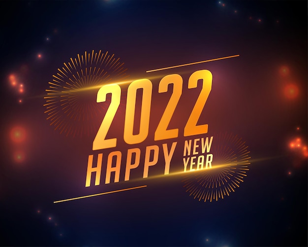 2022 new year background with celebration shiny fireworks