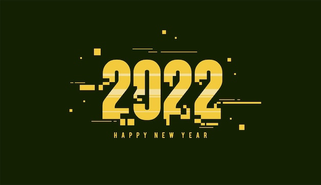 2022 new year celebration background vector design with green army and golden color theme