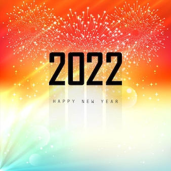 2022 new year creative text card background