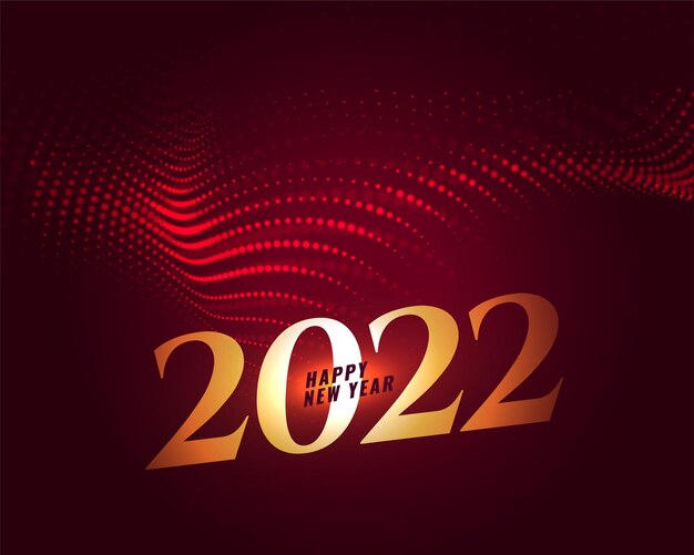 2022 particles style new year celebration background
