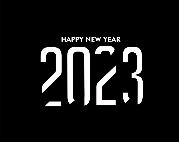 2023 Happy New Year Text Typography Design Брошюра шаблона плаката, оформленная, дизайн баннера флаера.