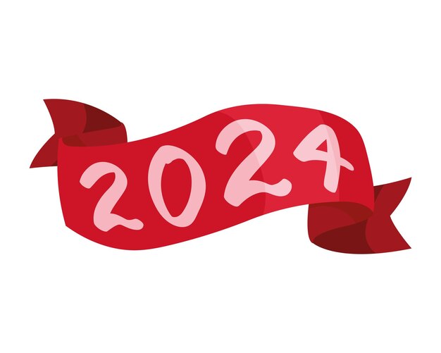 Happy 2024 Ribbon Images Free Download on Freepik