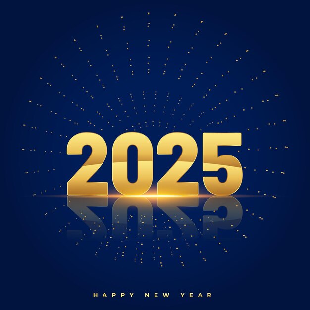 2025 new year celebration background with glossy effect