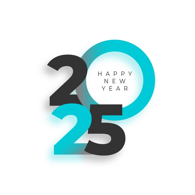 मुफ़्त वेक्टर 2025 new year holiday background in modern style