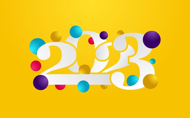 2028 デザイン 新年あけましておめでとうございます新年 2023 ロゴ デザイン パンフレット デザイン カード バナー クリスマス装飾 2023 ベクター イラスト
