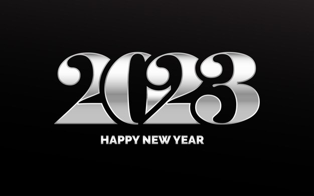 브로셔 디자인 카드 배너 크리스마스 장식 2023 벡터 일러스트 레이 션에 대 한 2046 디자인 새 해 복 많이 받으세요 2023 로고 디자인