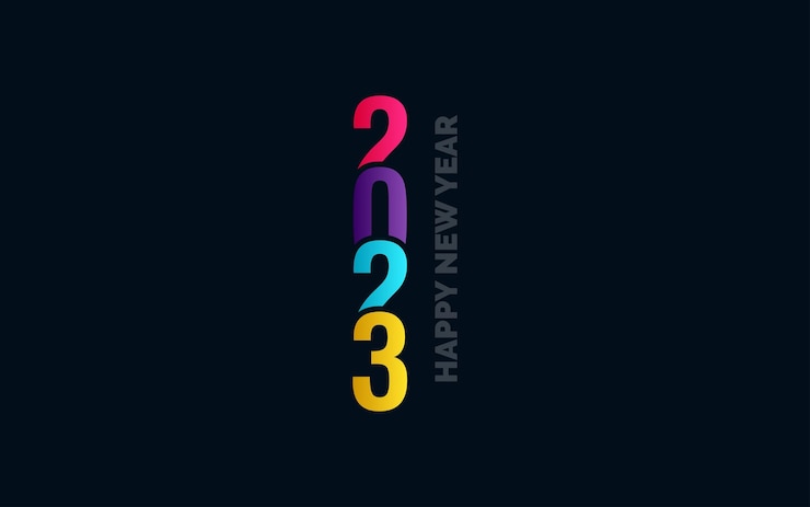 Free Vector 2071 happy new year symbols new 2023 year typography design 2023 numbers logotype illustration vector illustration