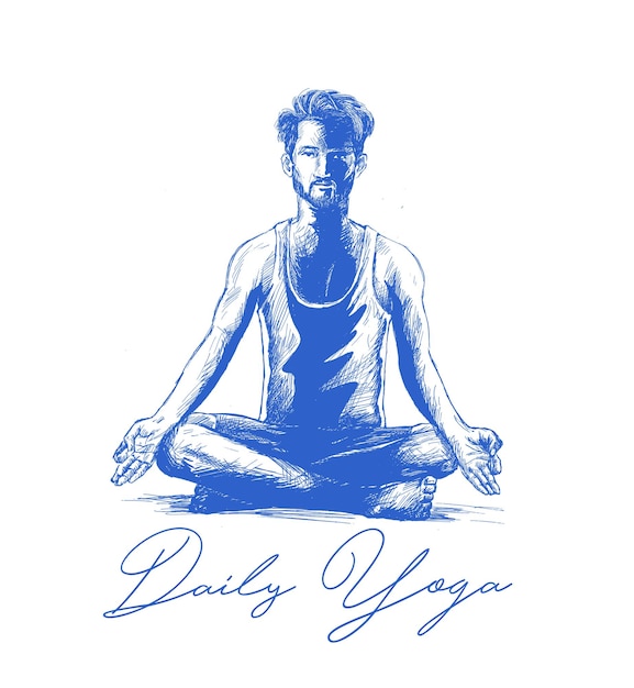 21 июня международный день йоги векторная иллюстрация