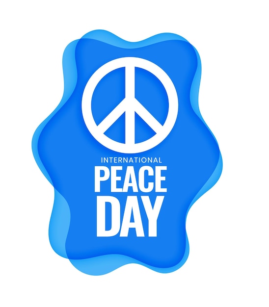 21st september world peace day celebration background design vector