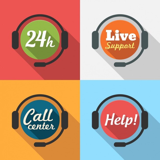 24 hours service logos collection