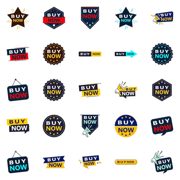 25 innovative typographic banners for promoting buying