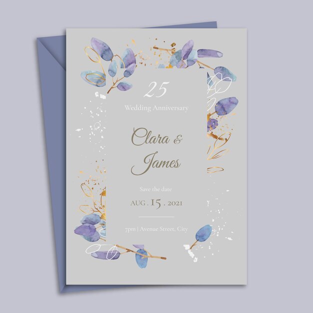 25 years anniversary card