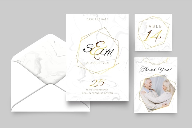 25 years anniversary stationery collection