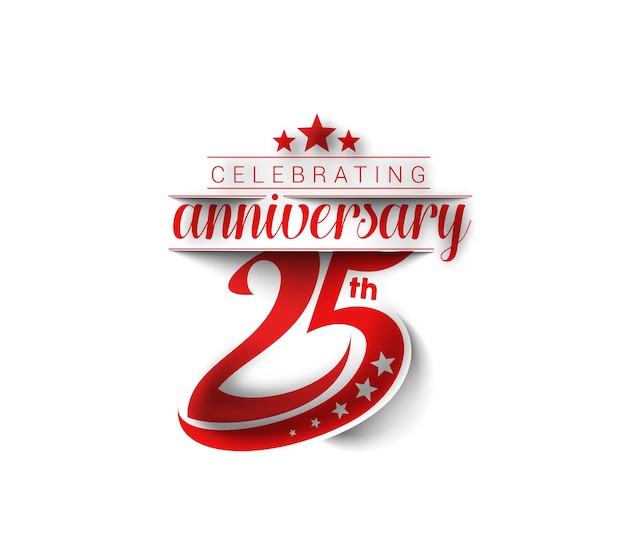 25th Years Anniversary Celebration Design