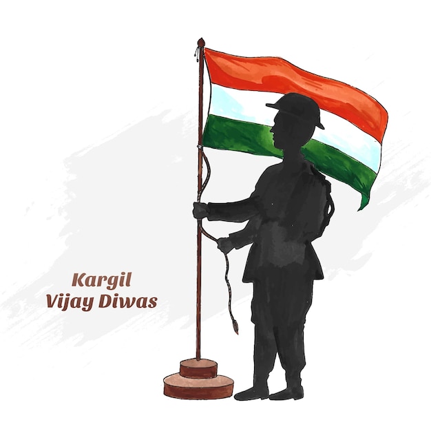 26 июля Каргил Виджай Дивас на фоне дня победы Каргила