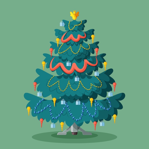 2d christmas tree concept