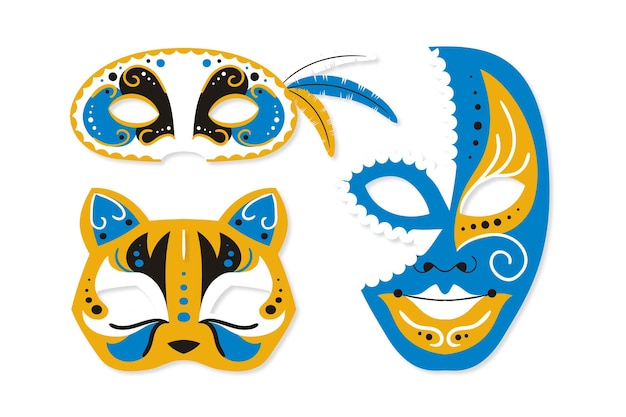 2d венецианские карнавальные маски