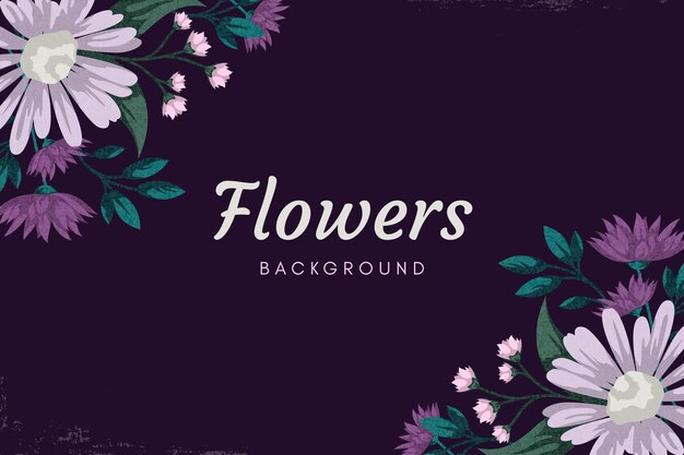 2d vintage flowers screensaver