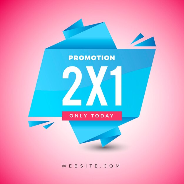 2x1 promotion banner