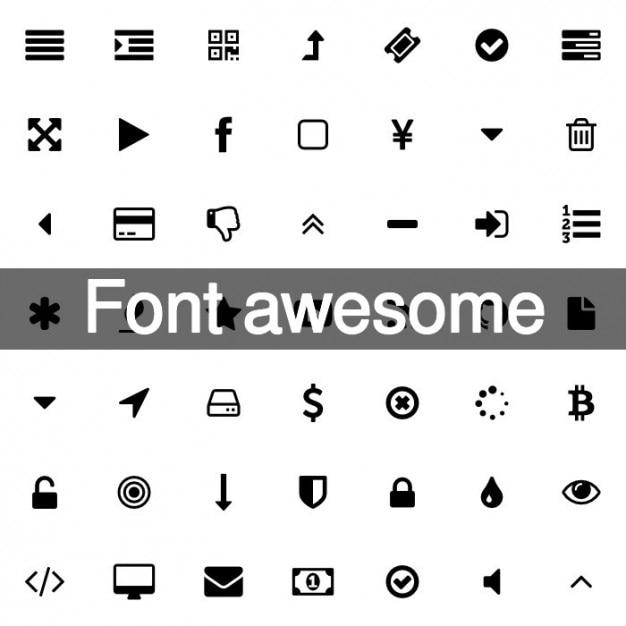 Free Vector | 369 awesome font icons