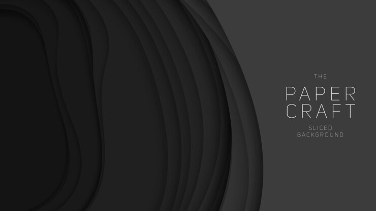 Free Vector 3d abstract background with paper cut shapes