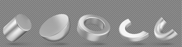3d abstract different shapes objects