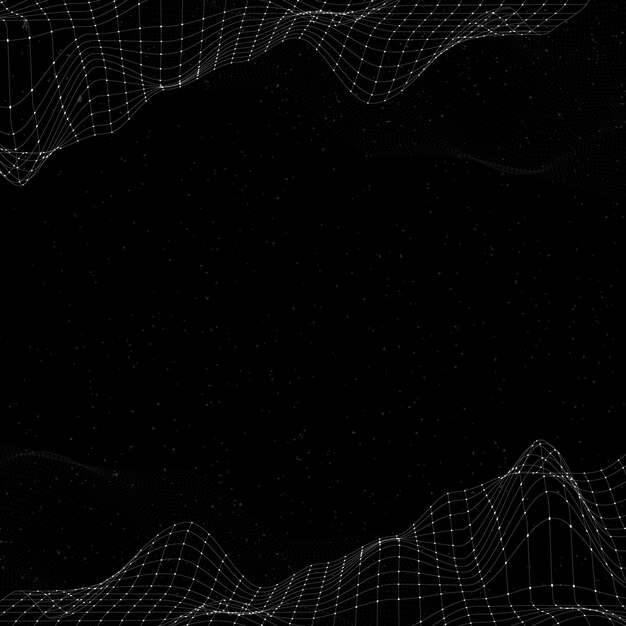 3D抽象的な波パターン背景ベクトル