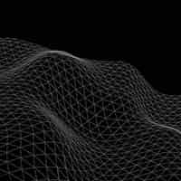 Бесплатное векторное изображение 3d абстрактный узор волны фон вектор