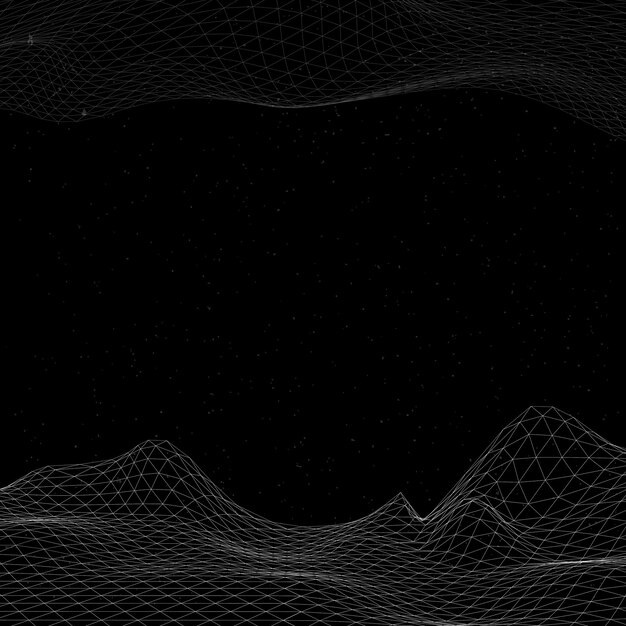 3d abstract wave pattern background vector