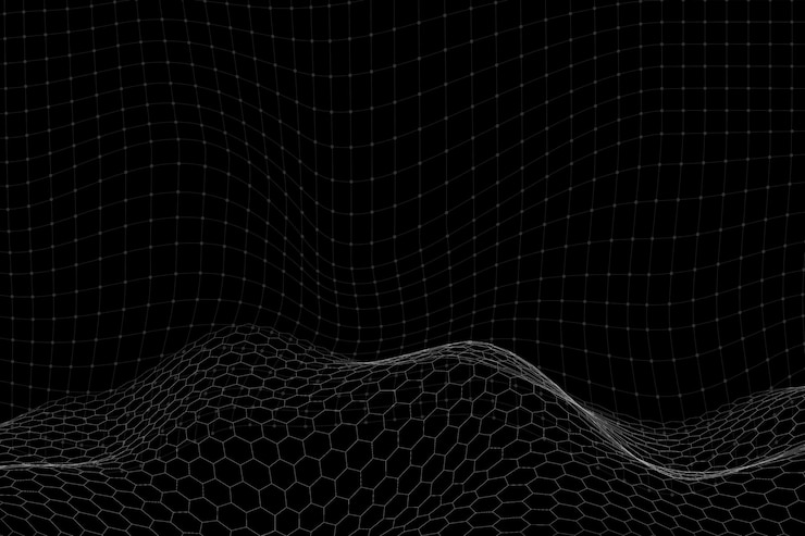 Бесплатный Вектор 3d абстрактный фон модель волны