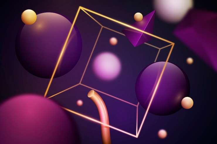 무료 Vector 3d 배경 개념
