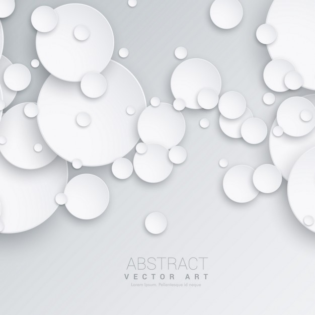 Free vector 3d background with white spheres