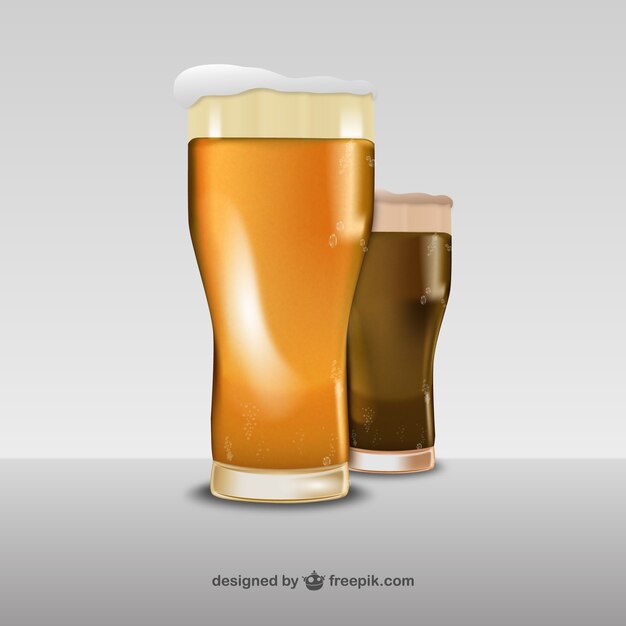 3Dビールグラスベクトル