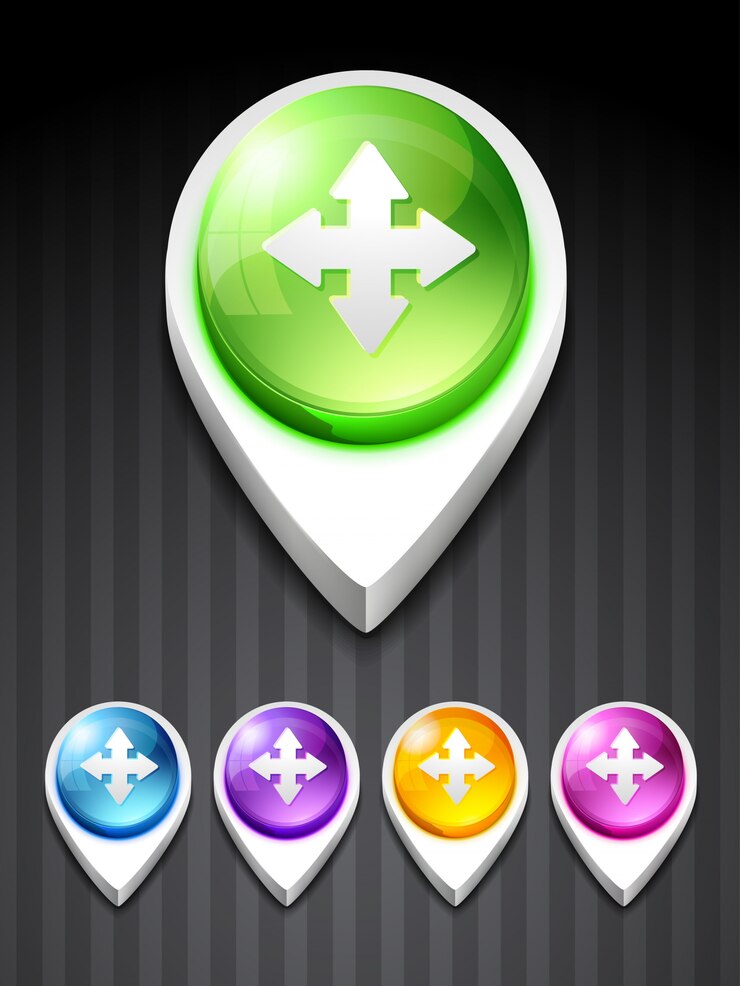 Free Vector 3d direction icon