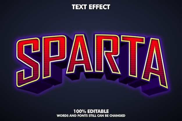 3D e-sport text effect
