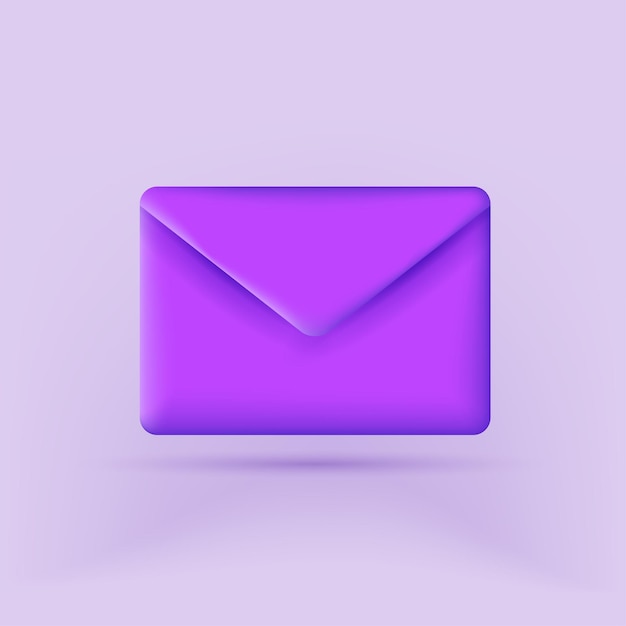 3d envelope icon design vector illustration