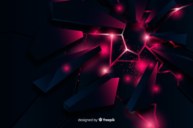 3d explosion with light background