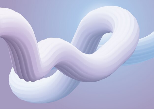3D 유체 모양 배경