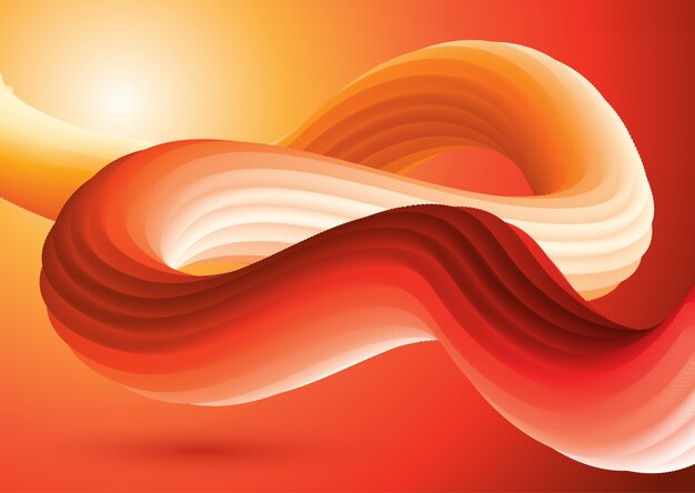 3D fluid shape background