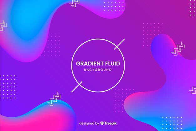 3d fluid shapes background