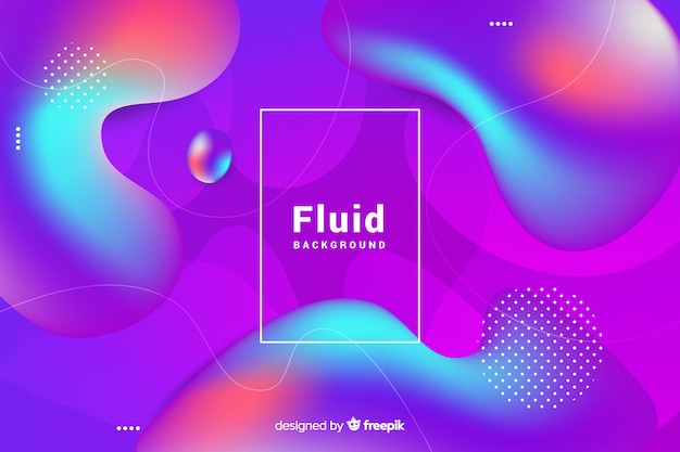 3d fluid shapes background