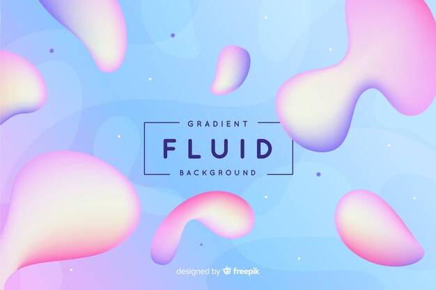 3d fluid shapes background