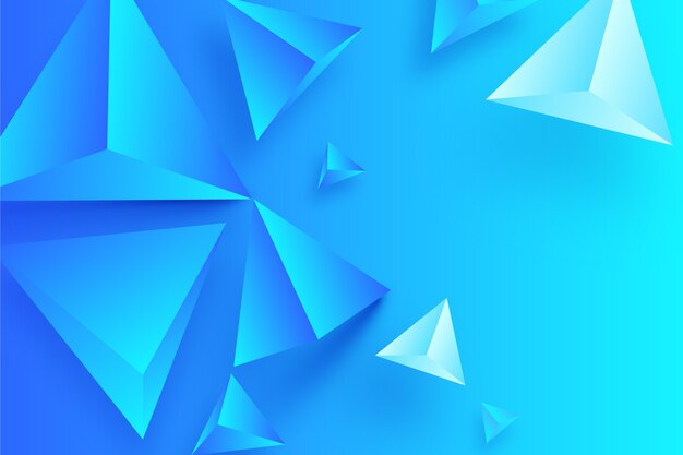 3d geometrical shapes concept for background