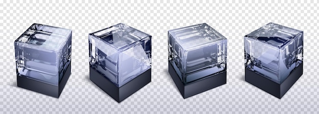 Premium Vector  Openable box and top window with transparent