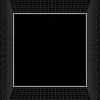 Free vector 3d grid patterned frame vector