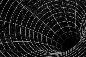 Бесплатное векторное изображение Элемент дизайна иллюзии червоточины 3d сетки
