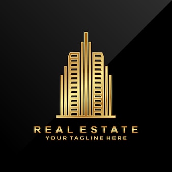 3d luxury real estate logo